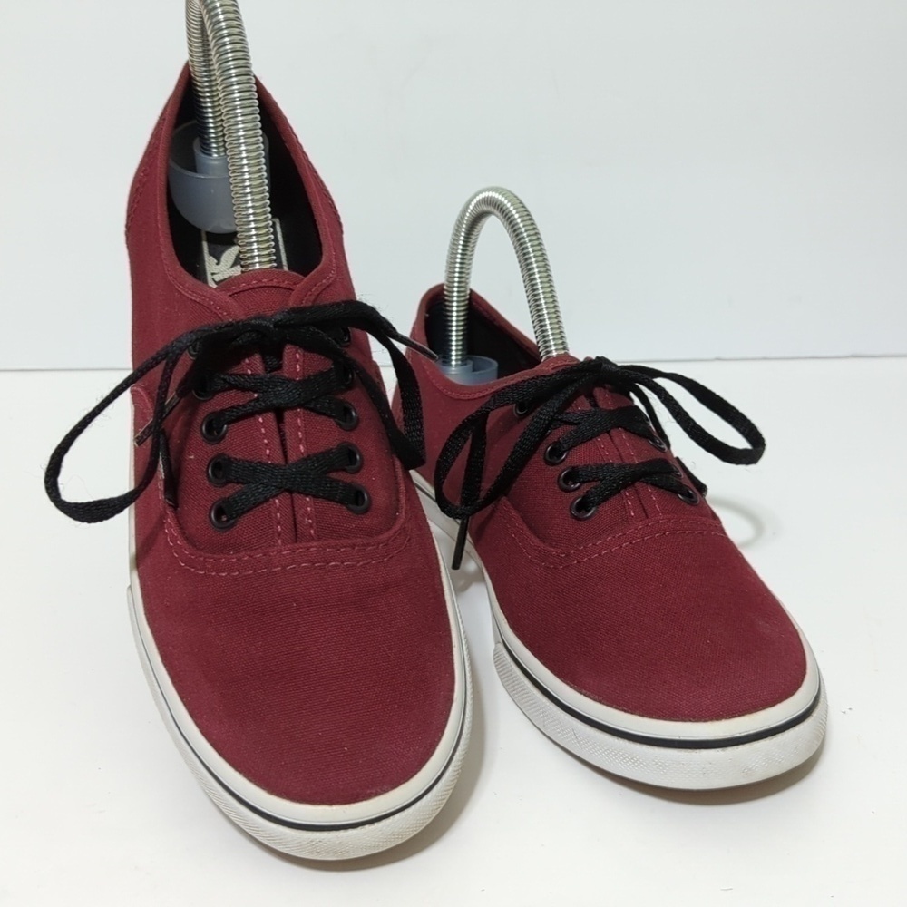 Vans off the wall burgendy red athletic sneaker women's size 6.5 men's 5